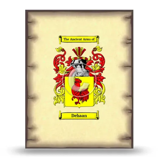 Dehaan Coat of Arms Print