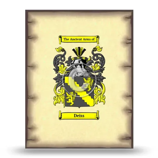 Deiss Coat of Arms Print