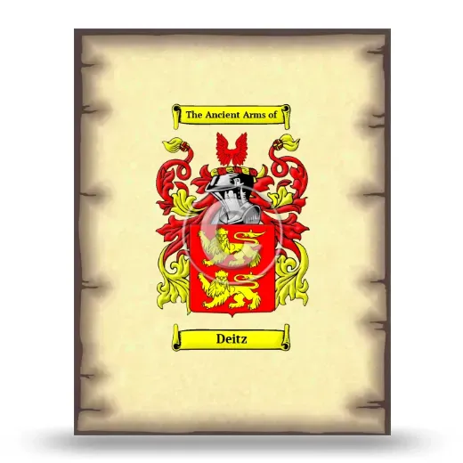 Deitz Coat of Arms Print