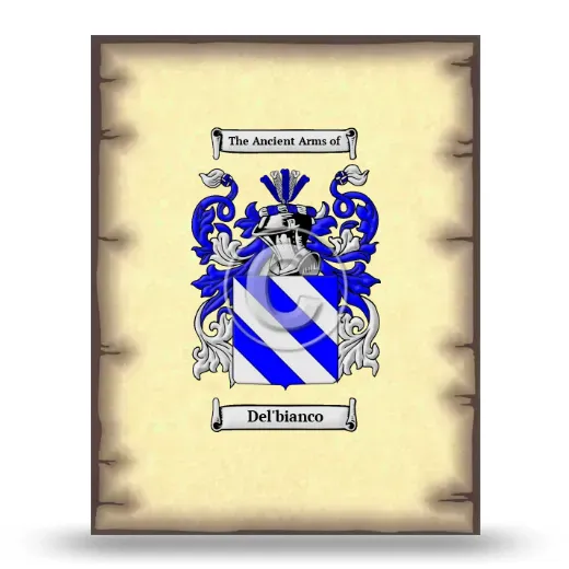 Del'bianco Coat of Arms Print
