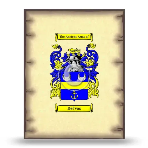 Del'vas Coat of Arms Print