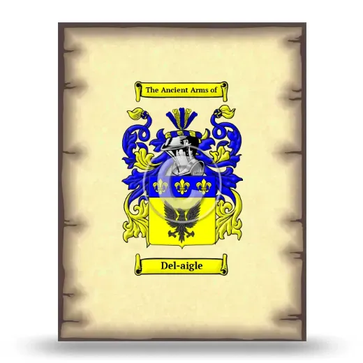 Del-aigle Coat of Arms Print
