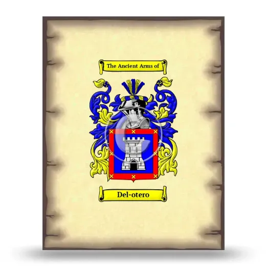 Del-otero Coat of Arms Print