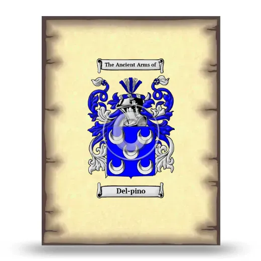 Del-pino Coat of Arms Print