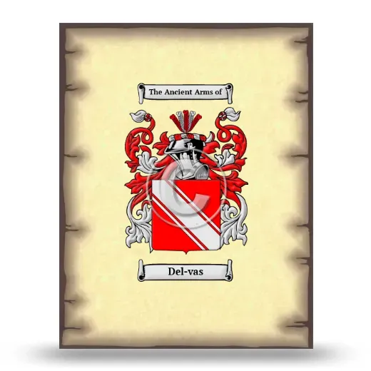 Del-vas Coat of Arms Print