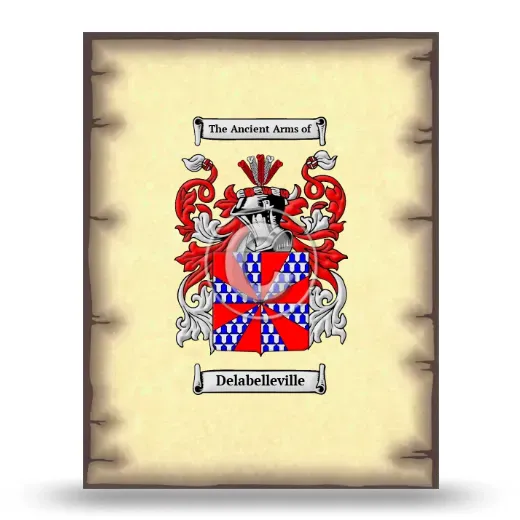 Delabelleville Coat of Arms Print