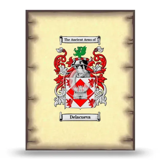 Delacueva Coat of Arms Print