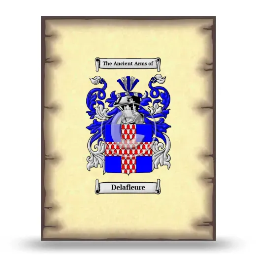 Delafleure Coat of Arms Print