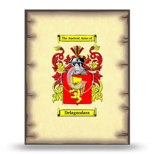 Delagandara Coat of Arms Print