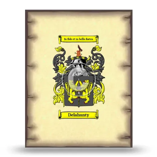 Delahunty Coat of Arms Print
