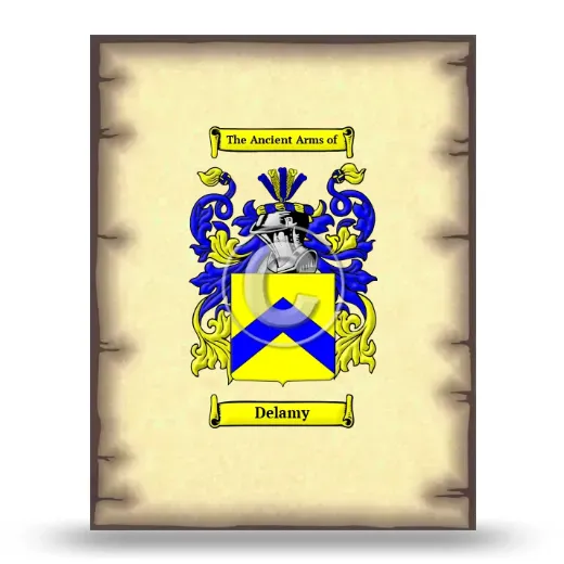 Delamy Coat of Arms Print