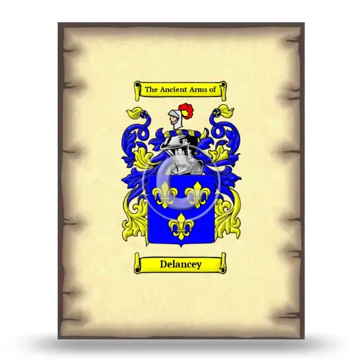 Delancey Coat of Arms Print