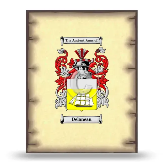Delaneau Coat of Arms Print
