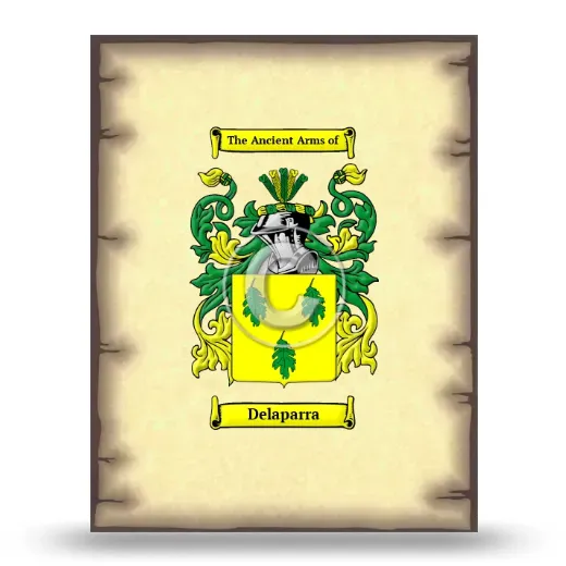 Delaparra Coat of Arms Print