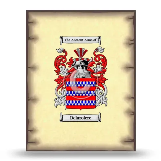 Delaroiere Coat of Arms Print