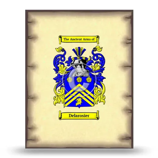 Delarosier Coat of Arms Print