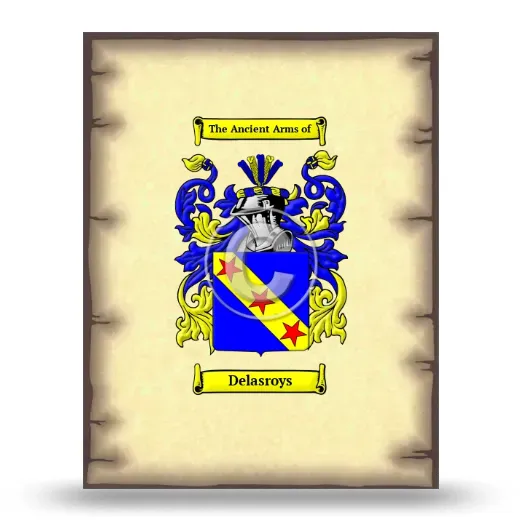 Delasroys Coat of Arms Print