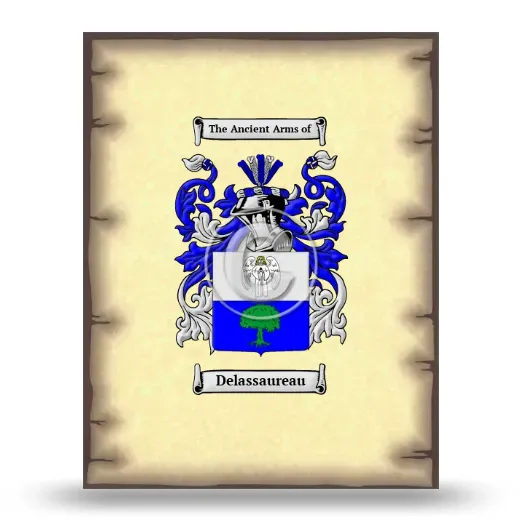 Delassaureau Coat of Arms Print