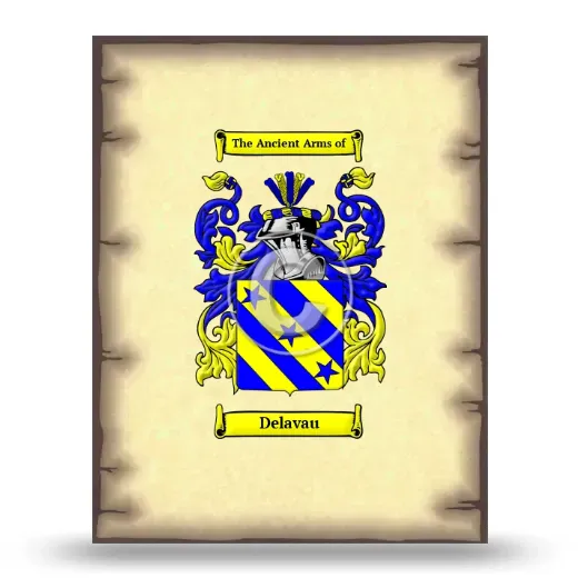 Delavau Coat of Arms Print