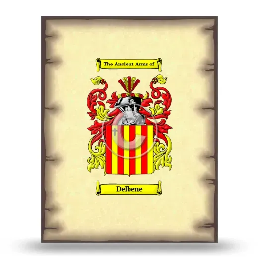 Delbene Coat of Arms Print