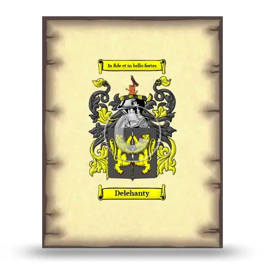 Delehanty Coat of Arms Print