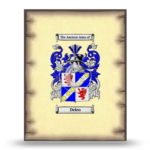 Deleo Coat of Arms Print