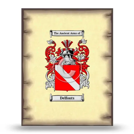 Delfonts Coat of Arms Print