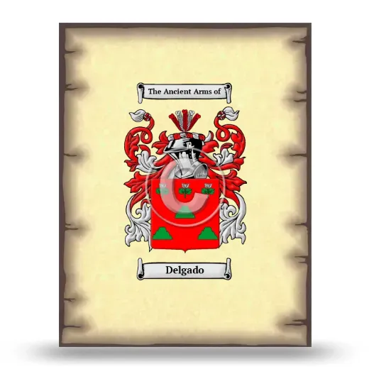 Delgado Coat of Arms Print