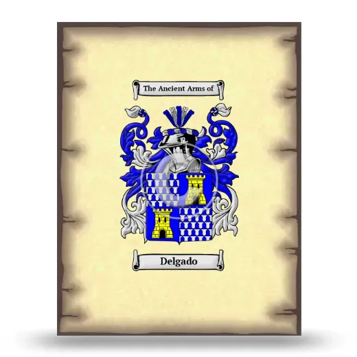 Delgado Coat of Arms Print
