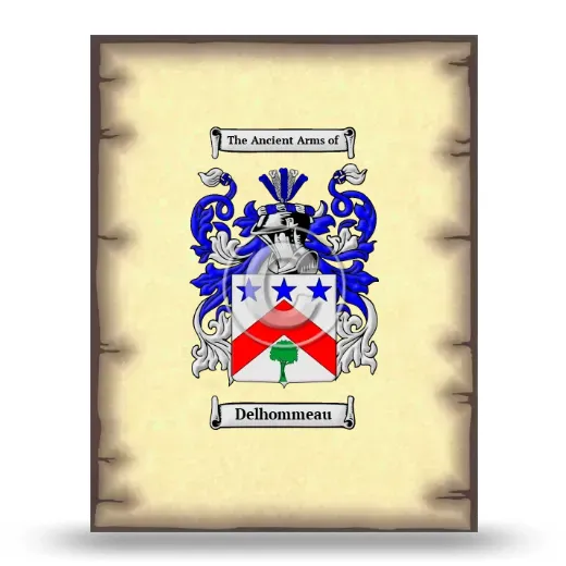 Delhommeau Coat of Arms Print