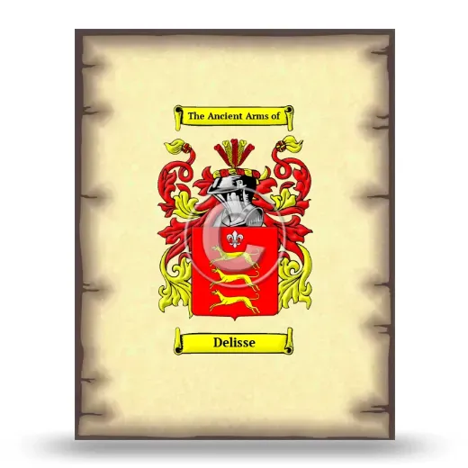 Delisse Coat of Arms Print