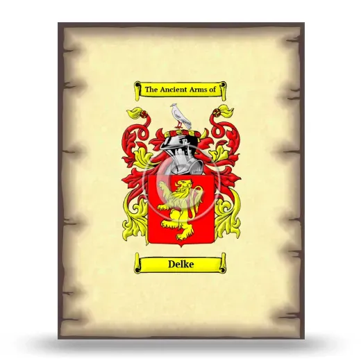 Delke Coat of Arms Print