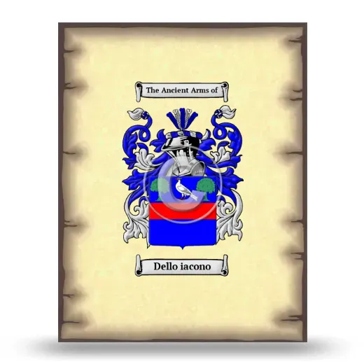Dello iacono Coat of Arms Print