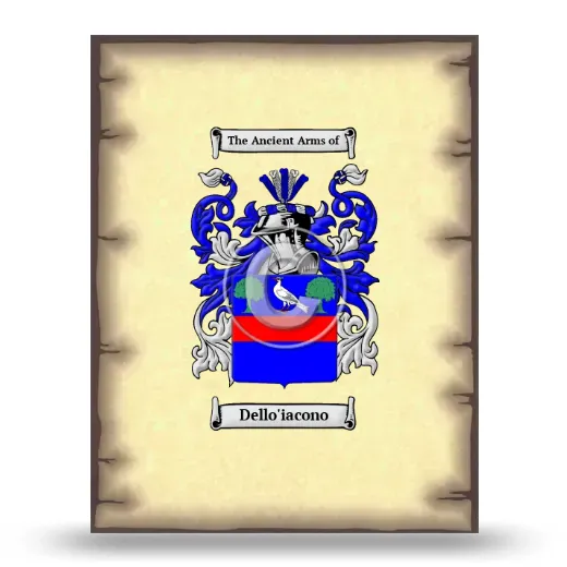 Dello'iacono Coat of Arms Print