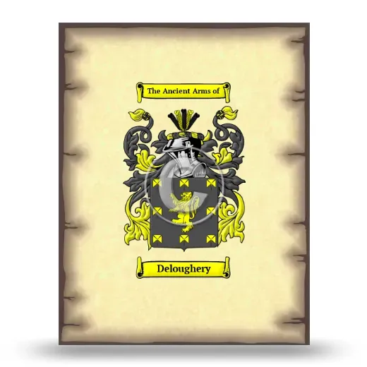 Deloughery Coat of Arms Print