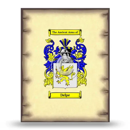 Delpe Coat of Arms Print