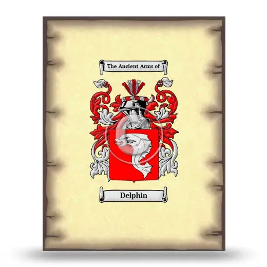 Delphin Coat of Arms Print