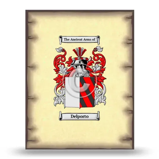 Delporto Coat of Arms Print