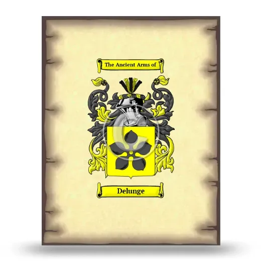 Delunge Coat of Arms Print