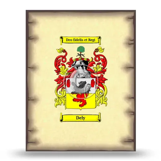 Dely Coat of Arms Print