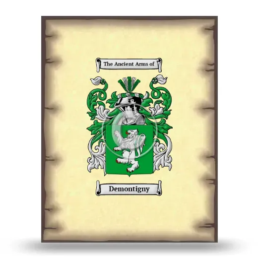 Demontigny Coat of Arms Print