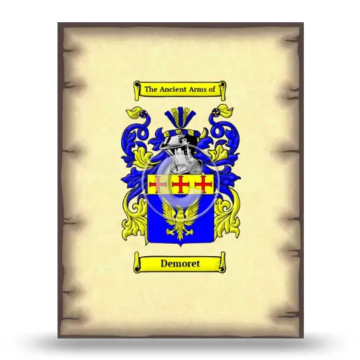 Demoret Coat of Arms Print