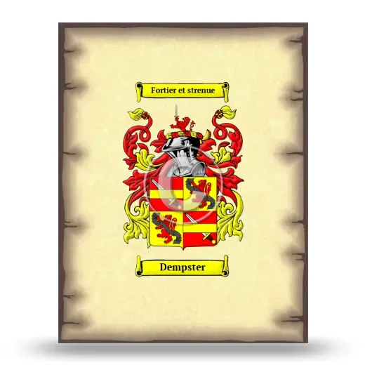 Dempster Coat of Arms Print