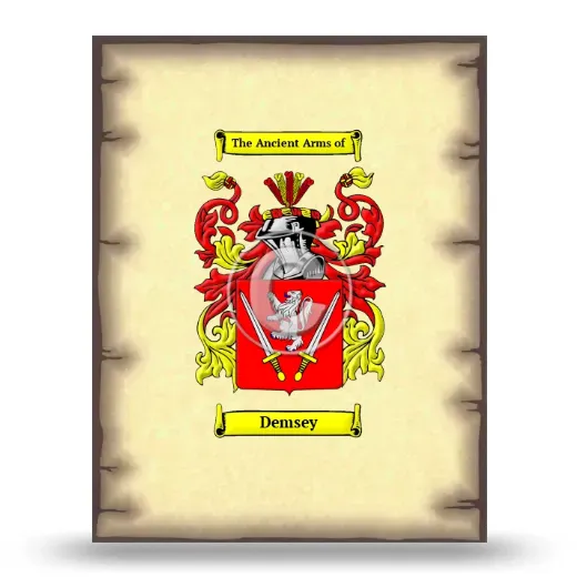Demsey Coat of Arms Print