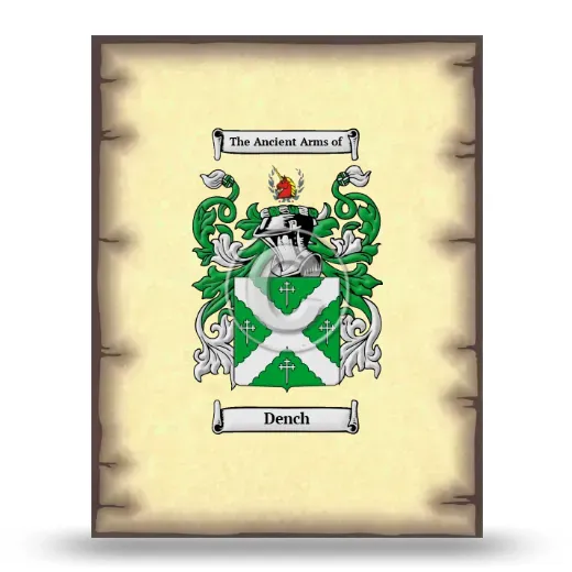 Dench Coat of Arms Print