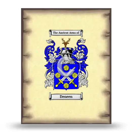 Deneen Coat of Arms Print