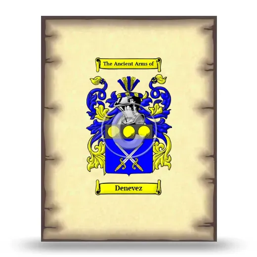 Denevez Coat of Arms Print