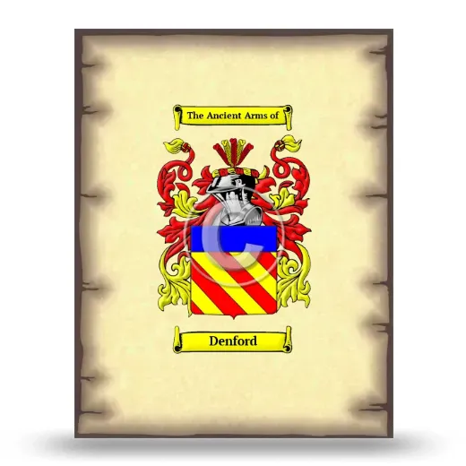 Denford Coat of Arms Print