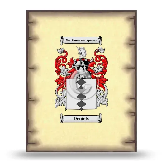 Deniels Coat of Arms Print