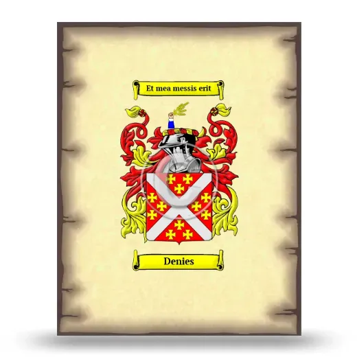 Denies Coat of Arms Print